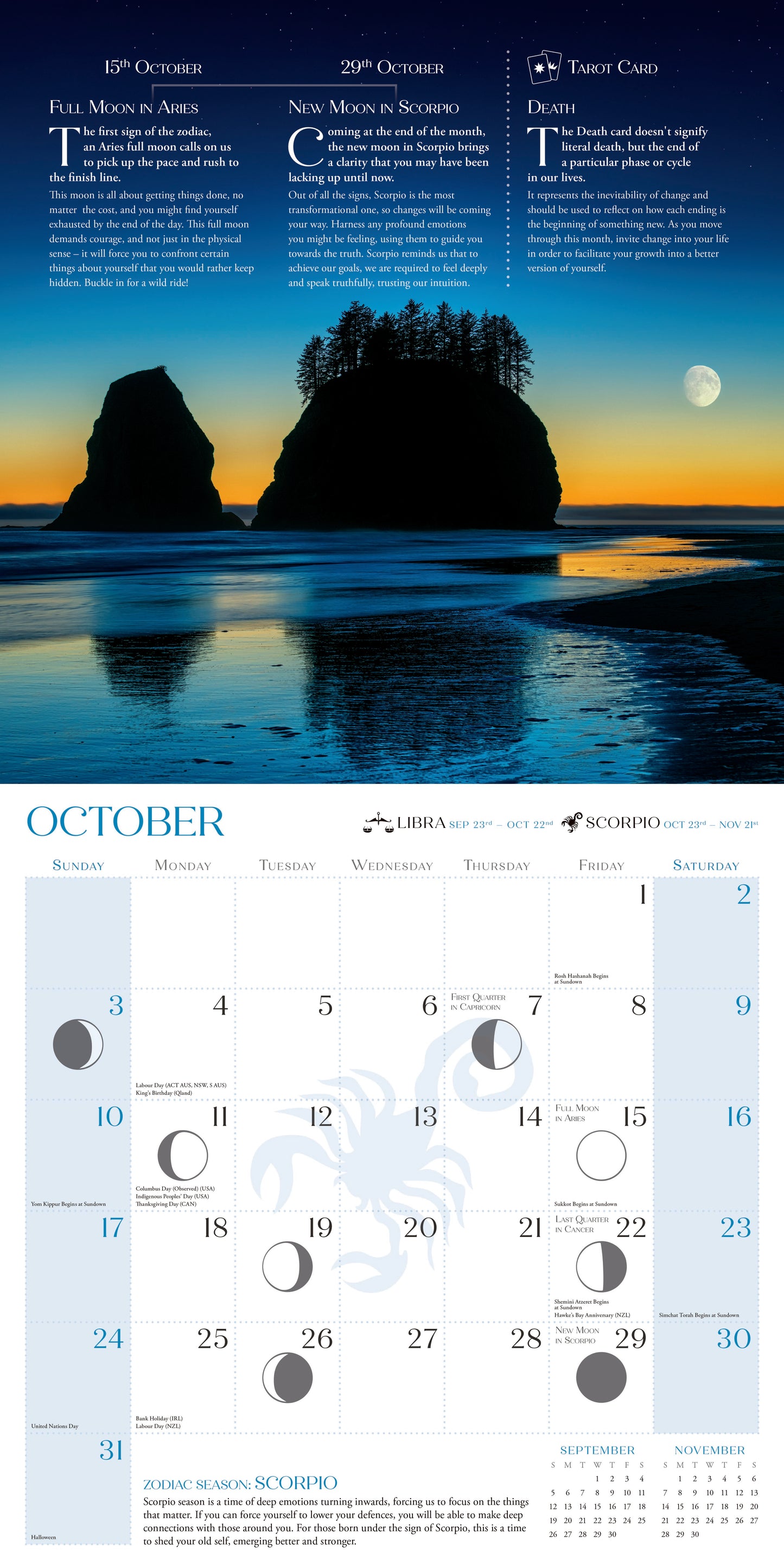 Living by the Moon Wall Calendar 2027