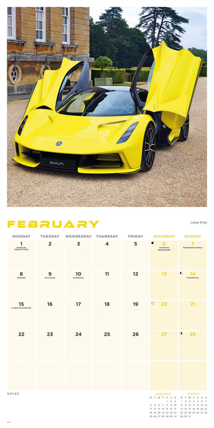 Supercars Wall Calendar 2027
