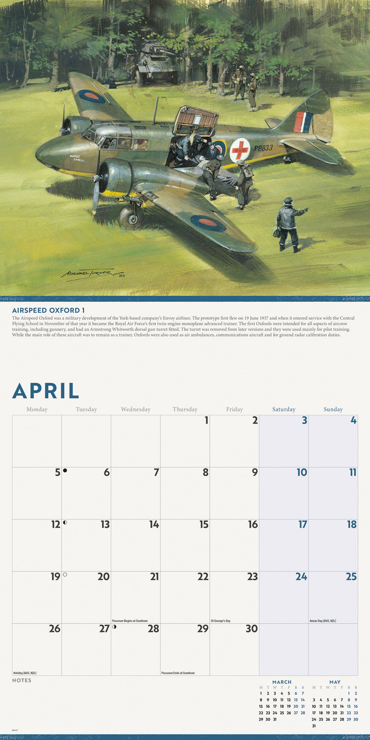 Legends of WWII Wall Calendar 2027