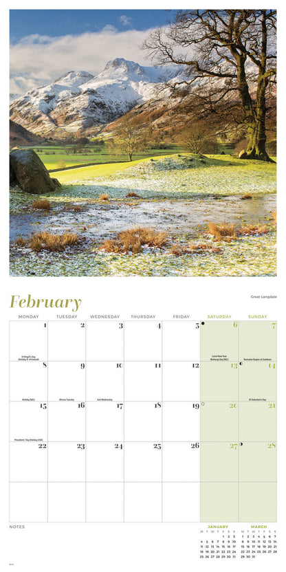 Lake District Wall Calendar 2027