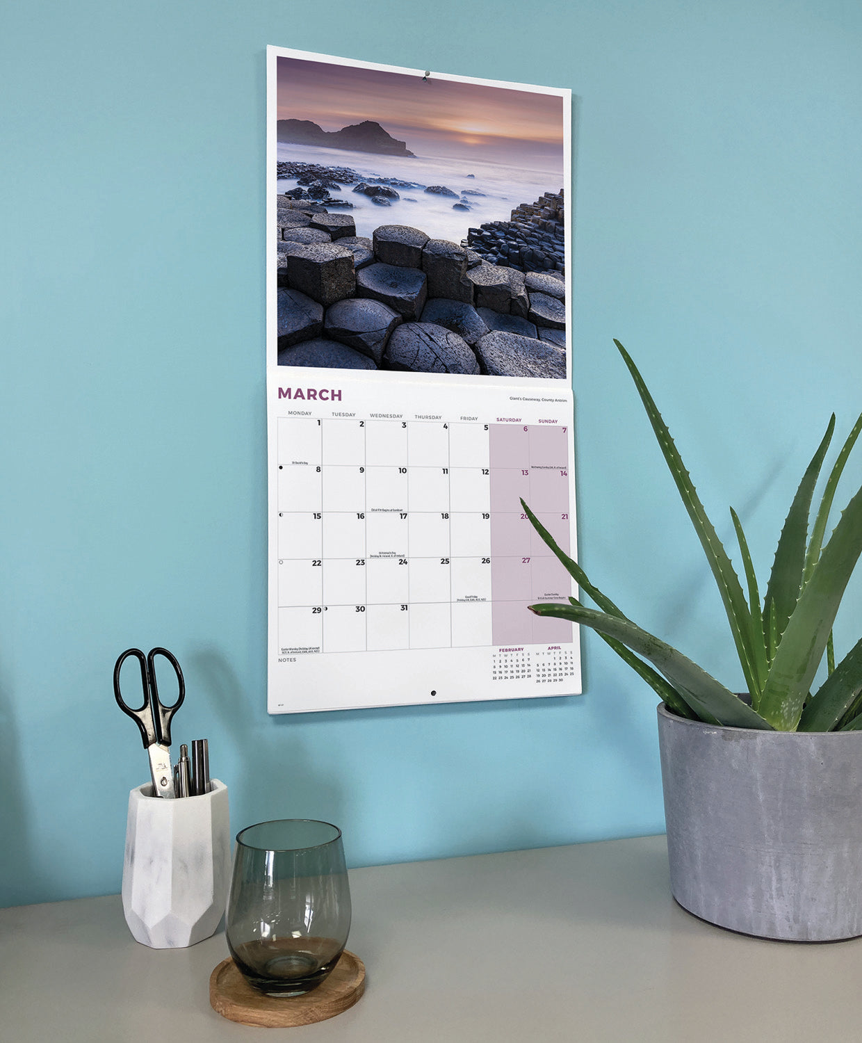 Coastlines of Britain Wall Calendar 2027