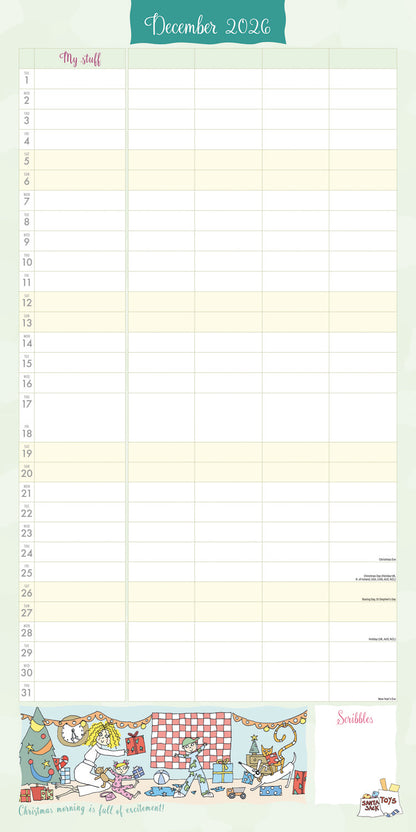 Super Mum, Kim Nas Planner Wall Calendar 2027