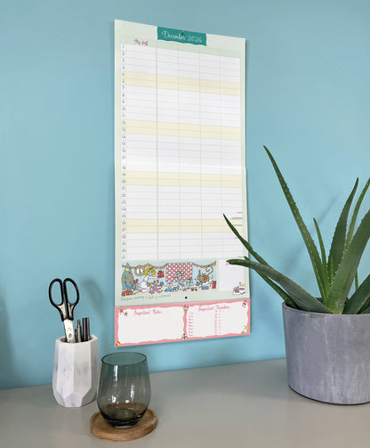 Super Mum, Kim Nas Planner Wall Calendar 2027