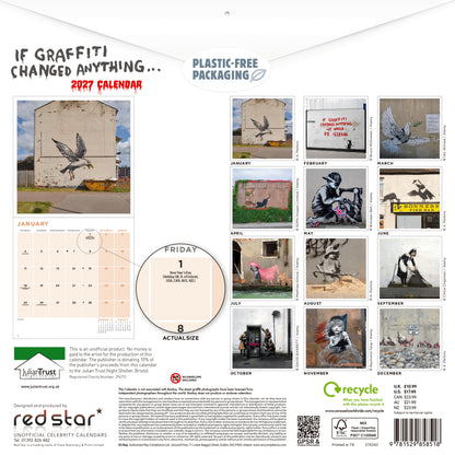 Banksy, If Graffiti Changed Anything Wall Calendar 2027