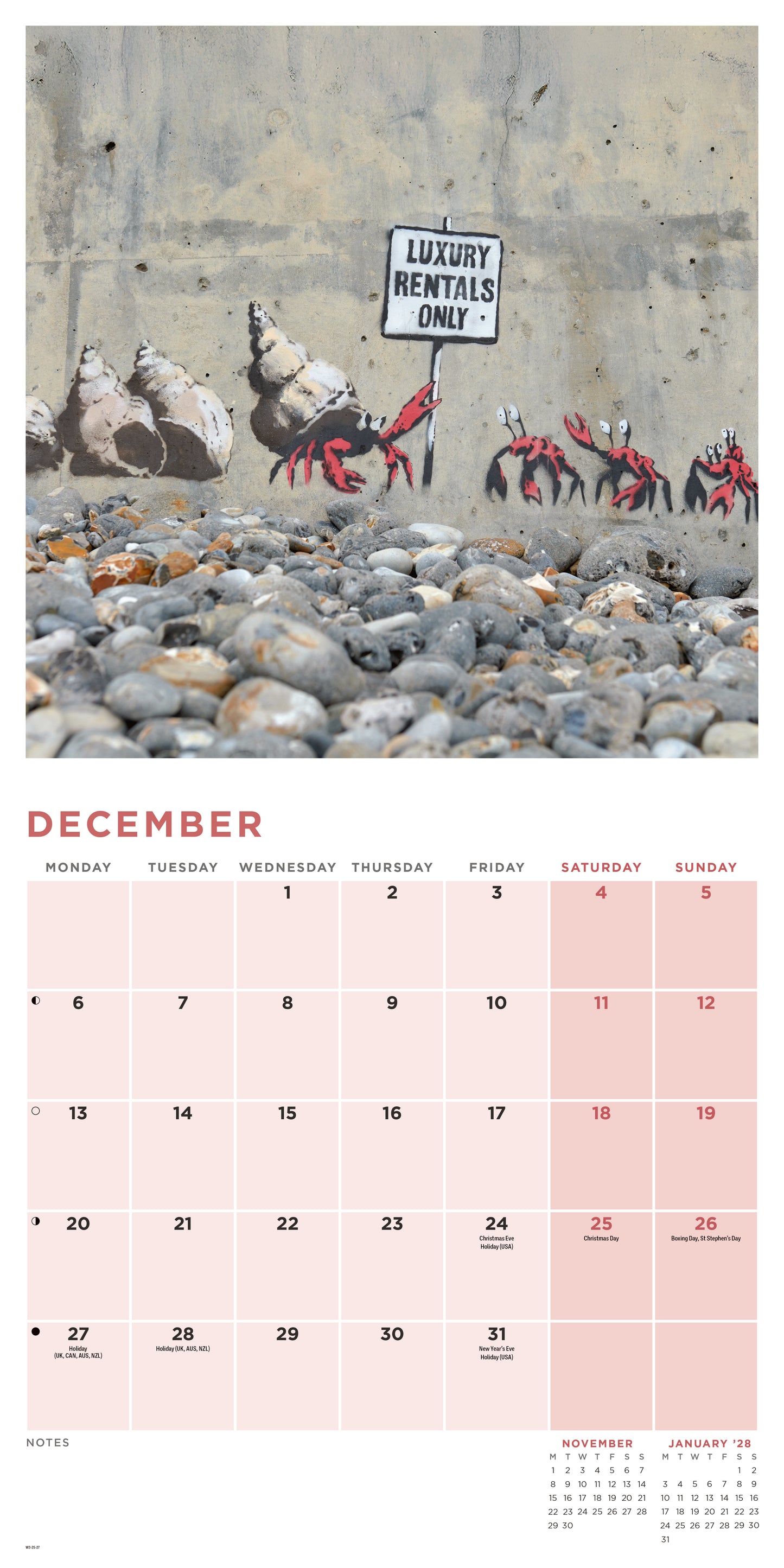 Banksy, If Graffiti Changed Anything Wall Calendar 2027