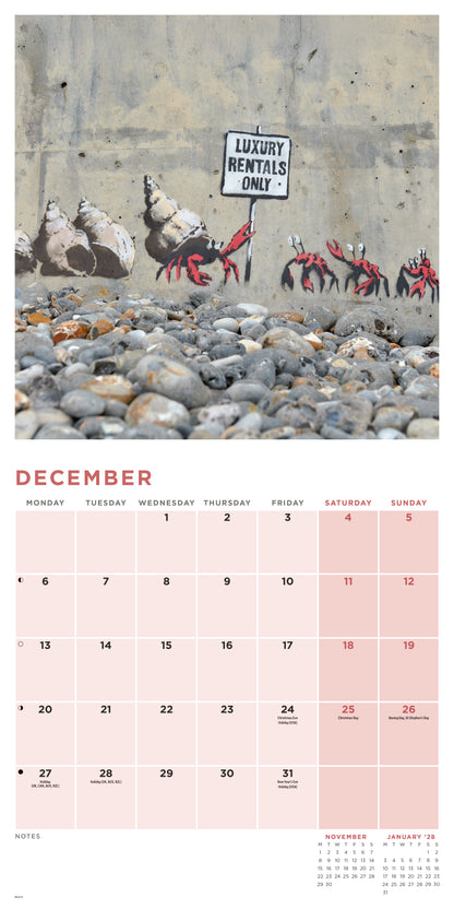 Banksy, If Graffiti Changed Anything Wall Calendar 2027