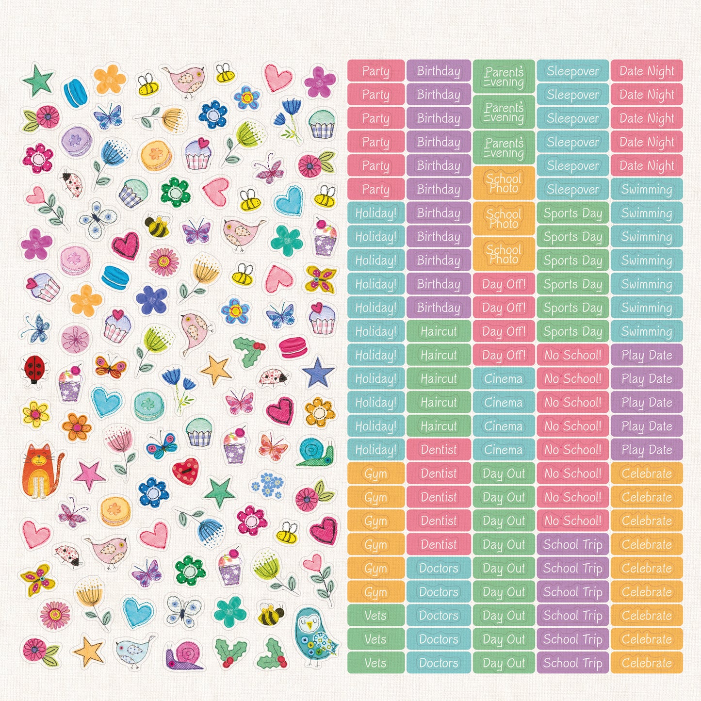 Mums Fabric Household Planner Wall Calendar 2027