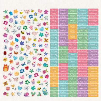Mums Fabric Household Planner Wall Calendar 2027