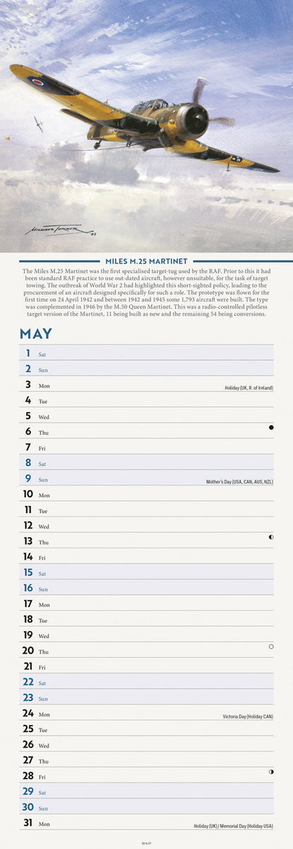 Legends of WWII Slim Calendar 2027