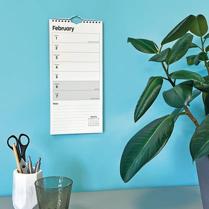 Essential Week-To-View Stubby Slim Calendar 2027