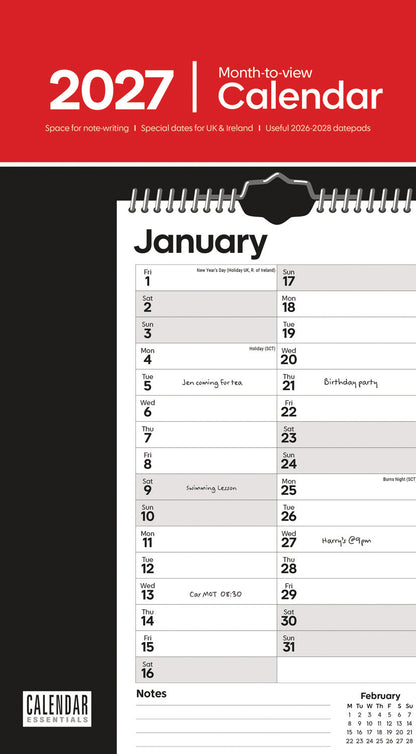 Essential MTV Stubby Slim Calendar 2027