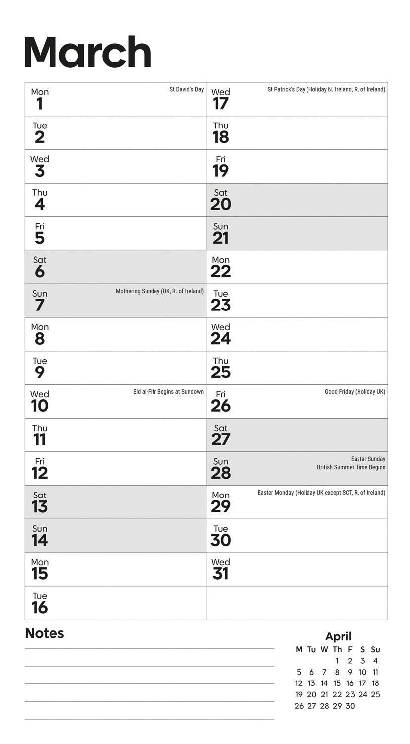 Essential MTV Stubby Slim Calendar 2027