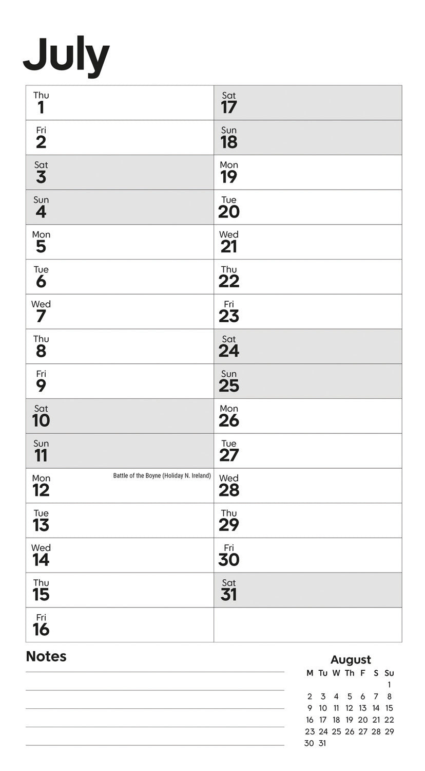 Essential MTV Stubby Slim Calendar 2027