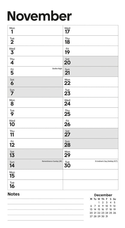 Essential MTV Stubby Slim Calendar 2027
