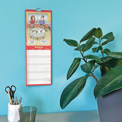 Wacky World of His, Hers and Theirs Planner Slim Calendar 2027