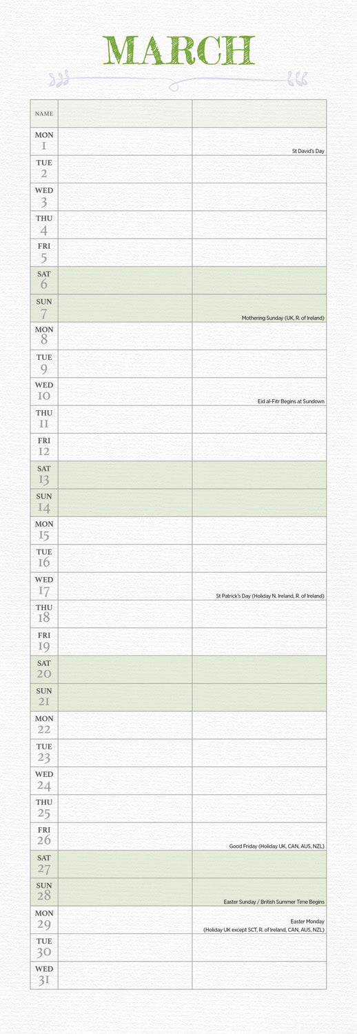 You and Me Planner Slim Calendar 2027