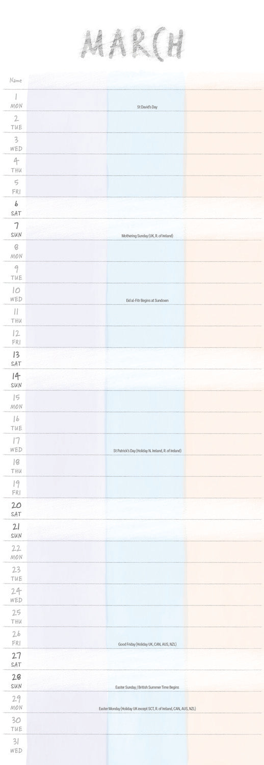 You, Me and Us Planner Slim Calendar 2027