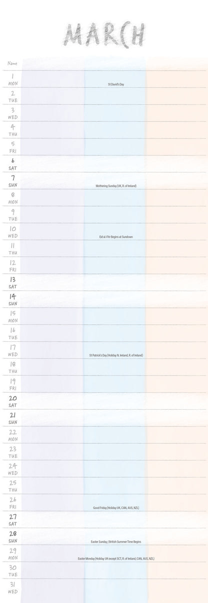You, Me and Us Planner Slim Calendar 2027