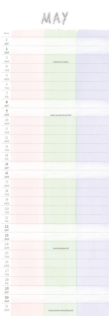 You, Me and Us Planner Slim Calendar 2027