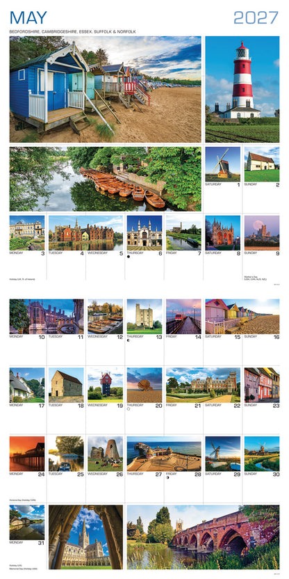 Around Britain Wall Calendar 2027