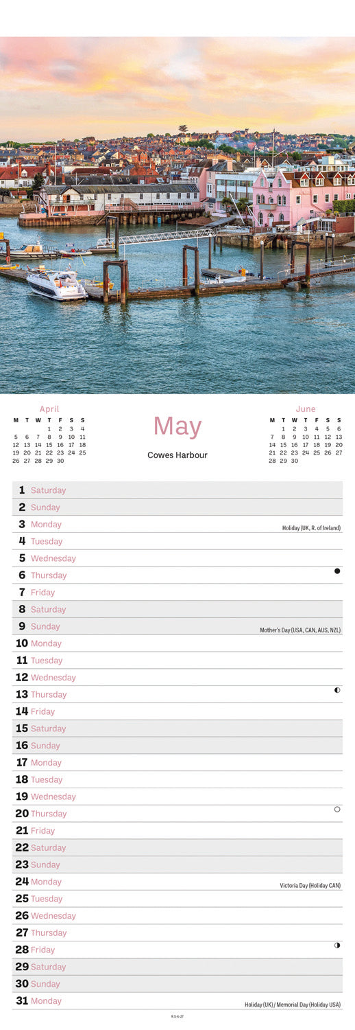Isle of Wight Slim Calendar 2027