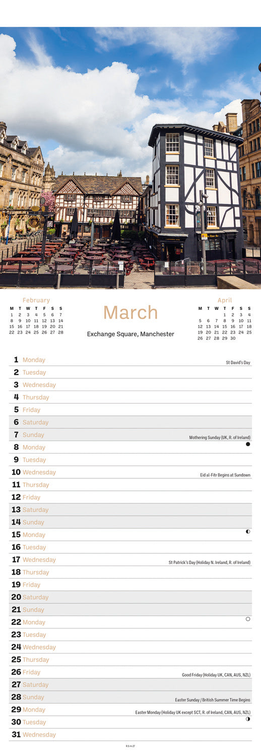 Lancashire & The North West Slim Calendar 2027