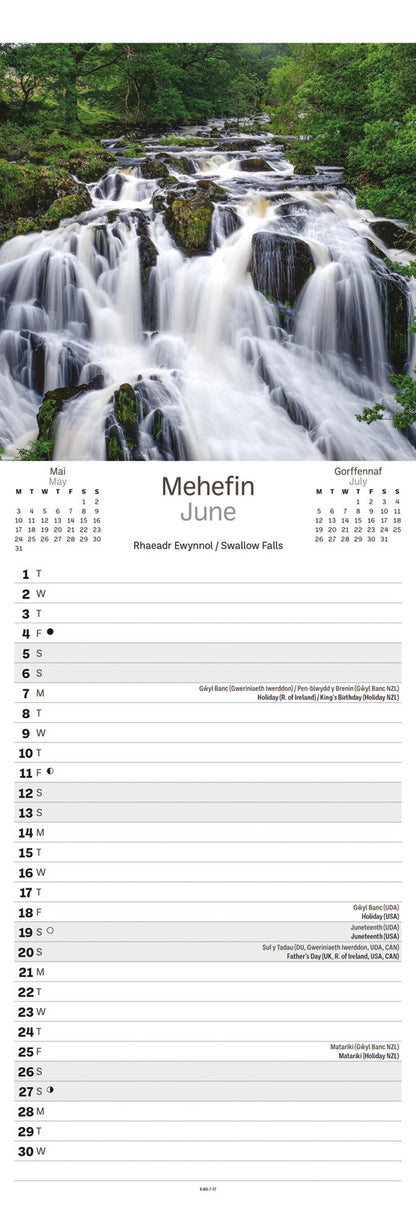 Snowdonia Slim Calendar 2027
