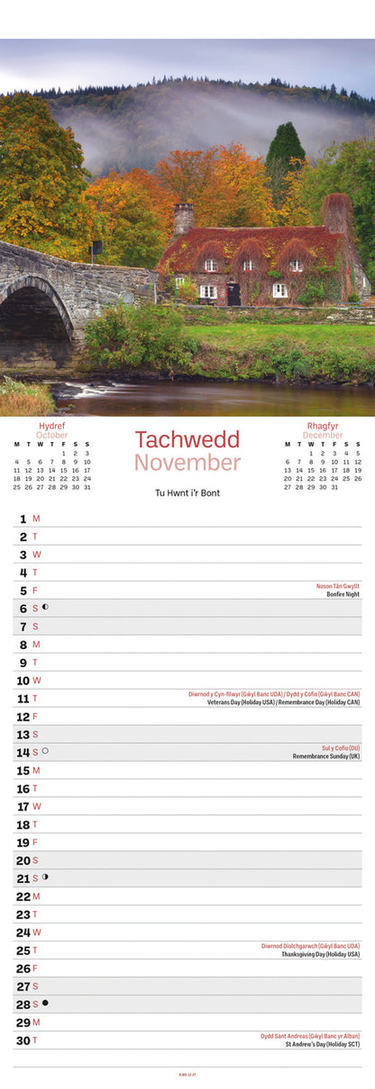 Snowdonia Slim Calendar 2027