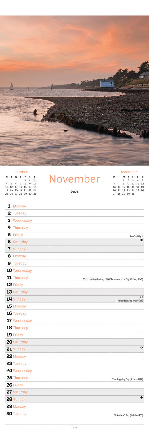 Hampshire Slim Calendar 2027