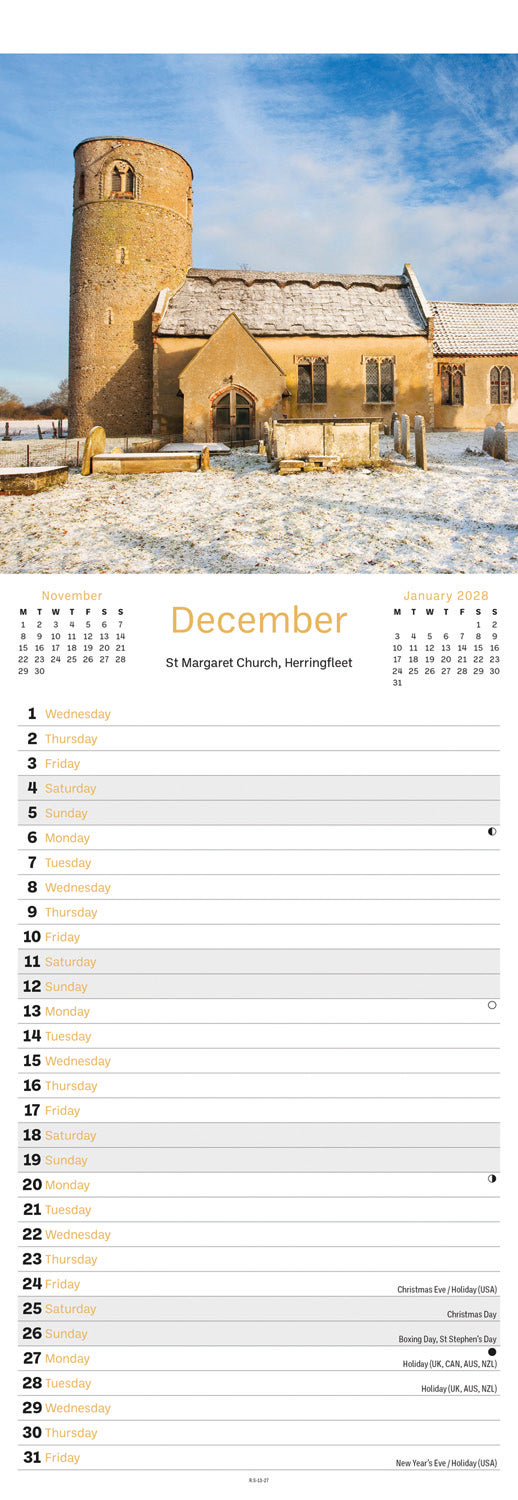 Suffolk Slim Calendar 2027