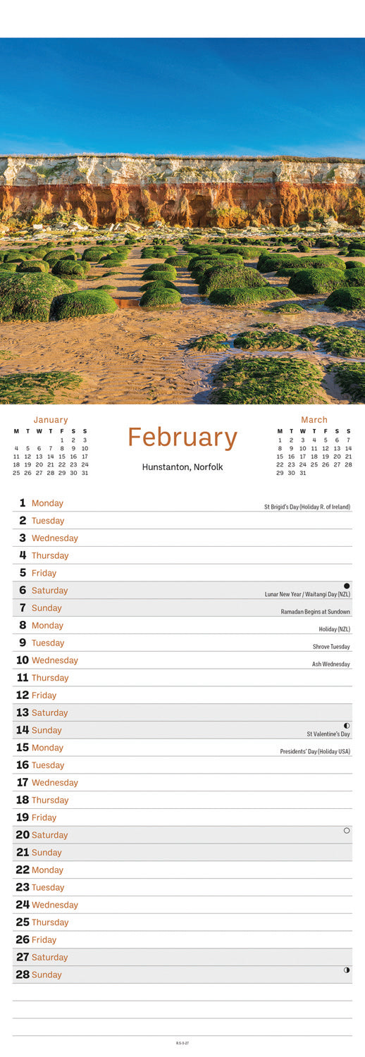 East Anglia Slim Calendar 2027