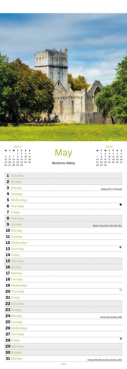 Ireland Slim Calendar 2027