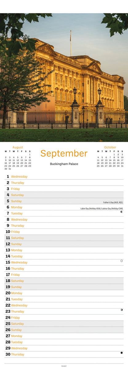 London Slim Calendar 2027