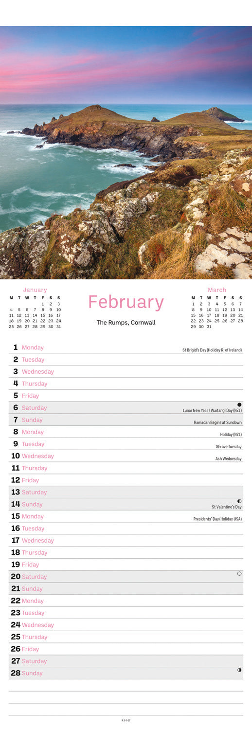 West Country Slim Calendar 2027