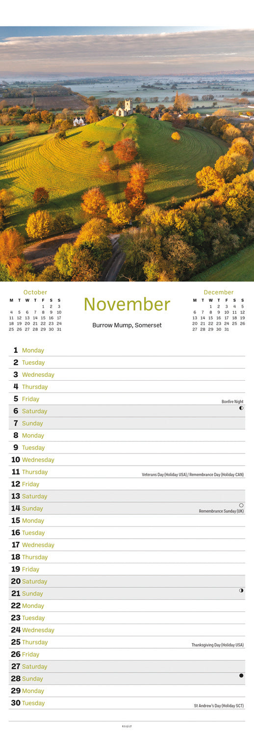 West Country Slim Calendar 2027