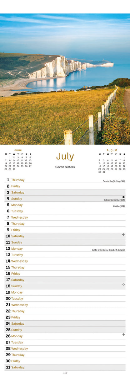 Sussex Slim Calendar 2027