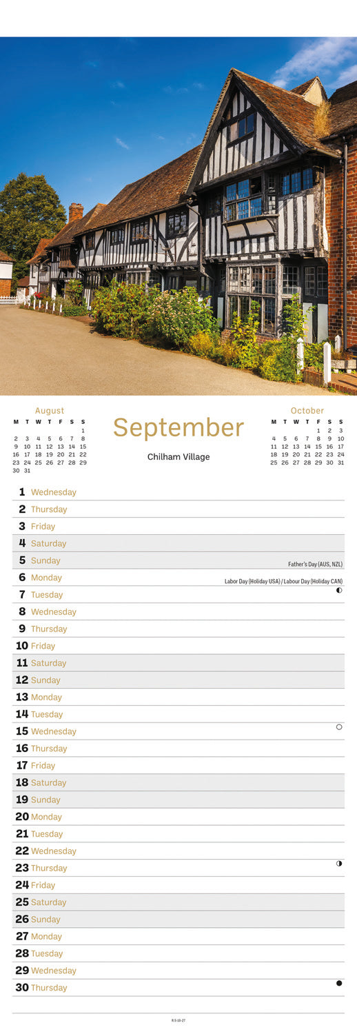Kent Slim Calendar 2027