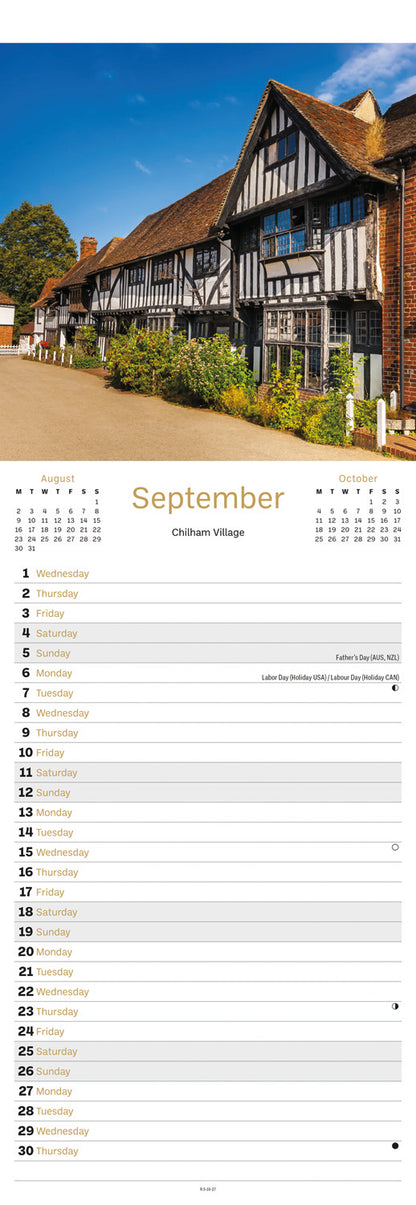 Kent Slim Calendar 2027