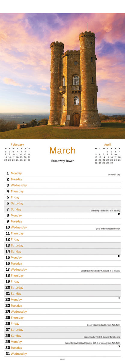Cotswolds Slim Calendar 2027