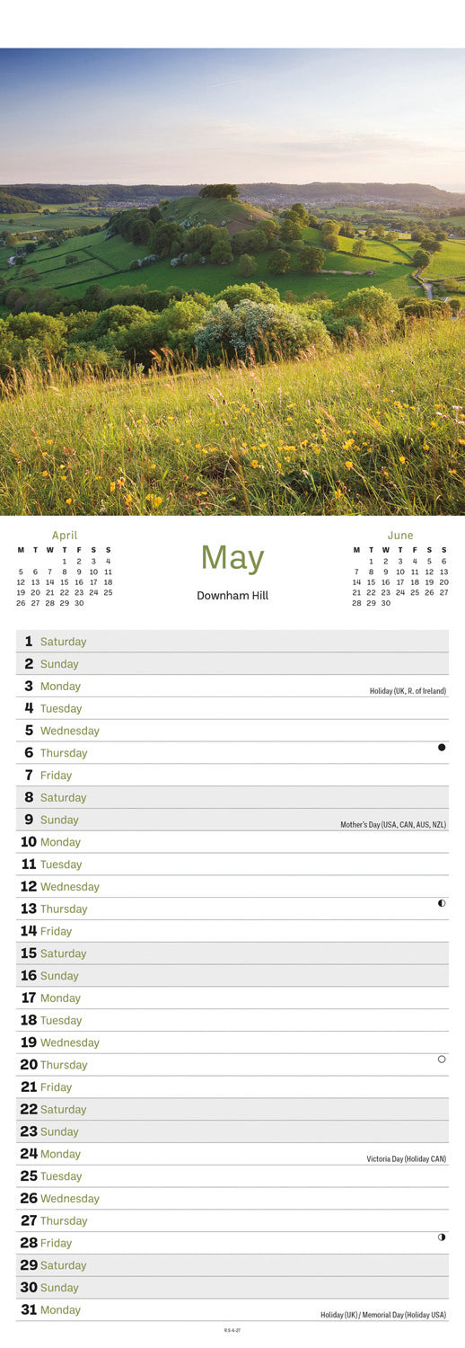 Cotswolds Slim Calendar 2027