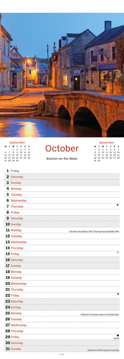 Cotswolds Slim Calendar 2027