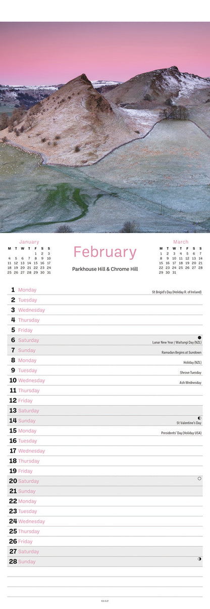 Peak District Slim Calendar 2027