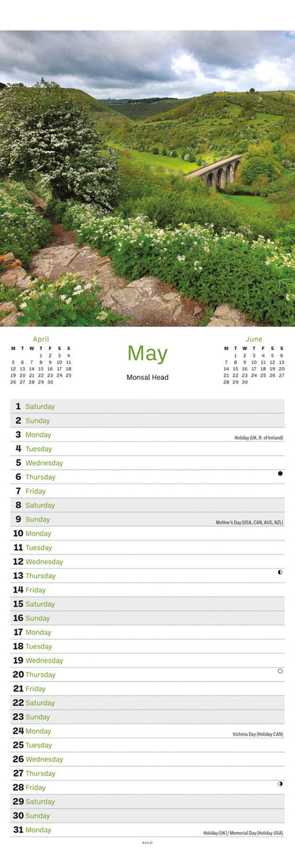 Peak District Slim Calendar 2027
