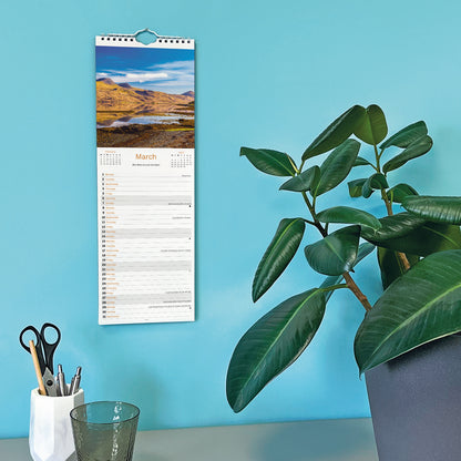 Scottish Mountains & Lochs Slim Calendar 2027