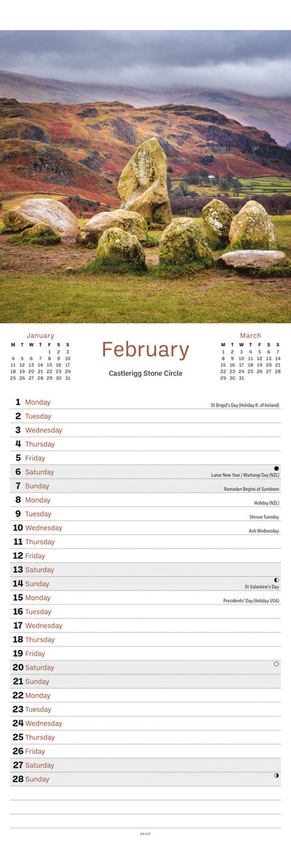 Lake District Slim Calendar 2027