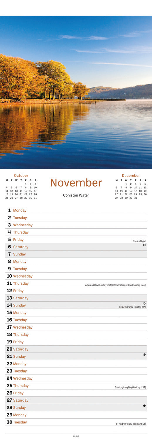 Lake District Slim Calendar 2027