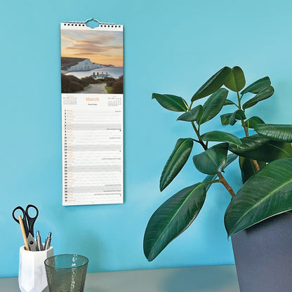 Coastline of Britain Slim Calendar 2027