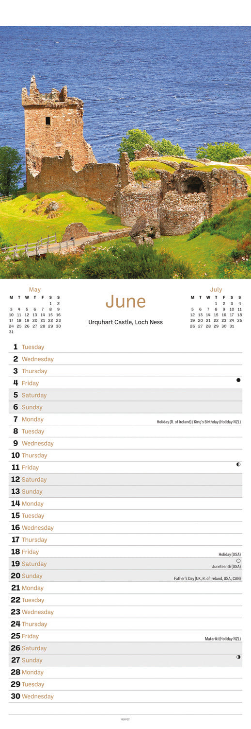 Britain, Images of Slim Calendar 2027