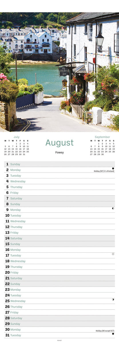 Cornish Coast Slim Calendar 2027