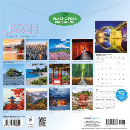 Japan Wall Calendar 2027